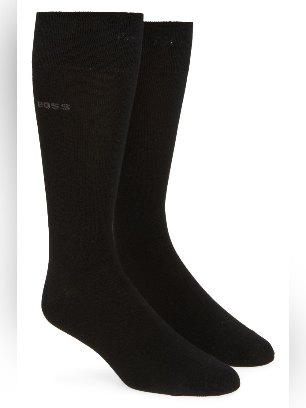 BOSS 4-Pack Solid Cotton Blend Dress Socks